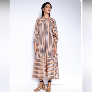 Seek Collective thistle dress persimmon stripe